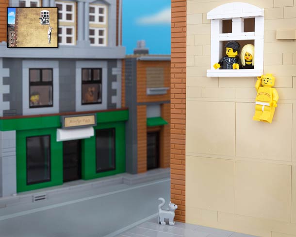 Les œuvres de Banksy revisitées avec des LEGO