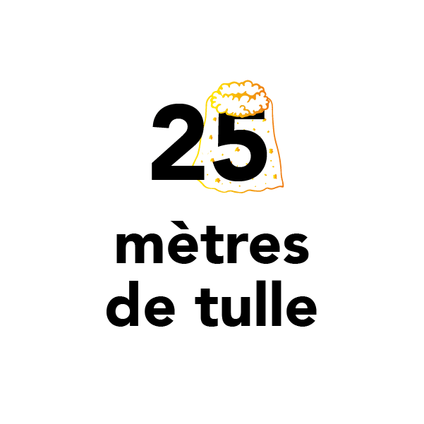 25 mètres de tulle