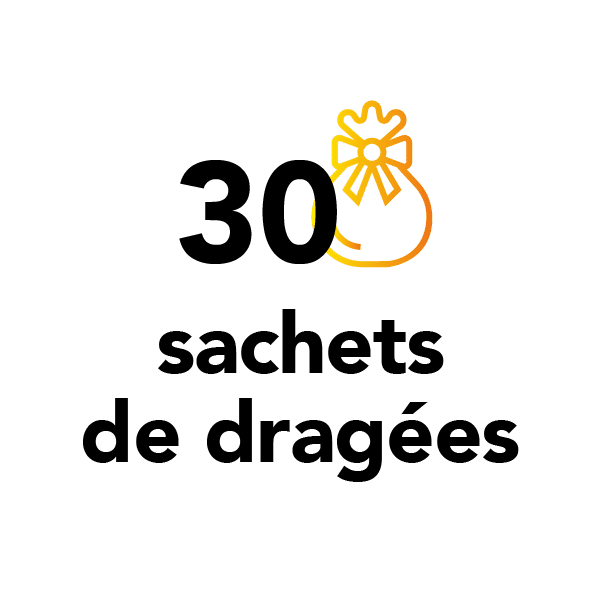 30 sachets de dragées