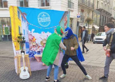 Street marketing Fresh burritos