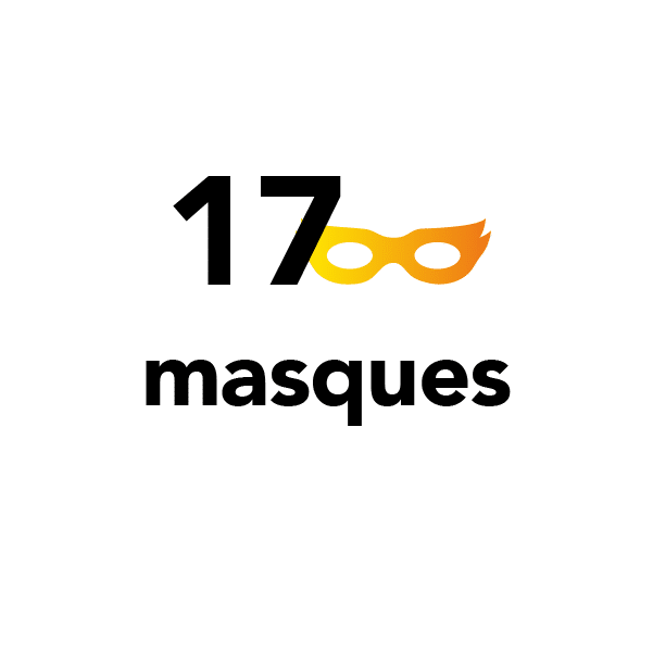 17 masques