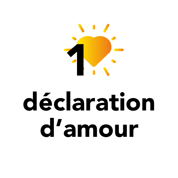 1 déclaration d'amour