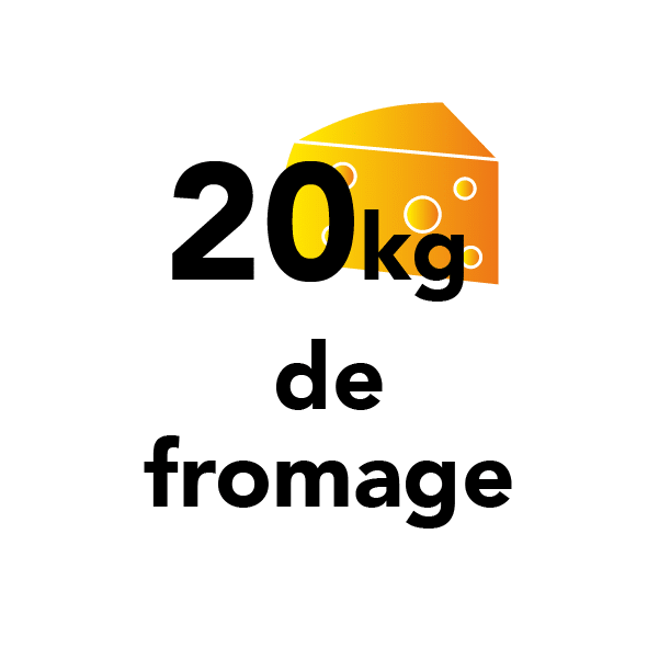 20kg de fromage