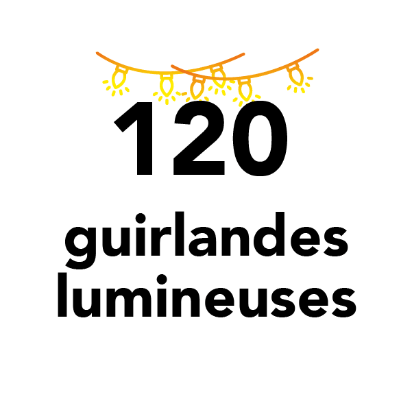 120 guirlandes lumineuses