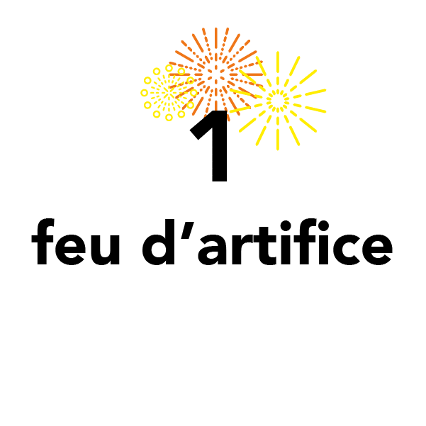 1 feu d'artifice