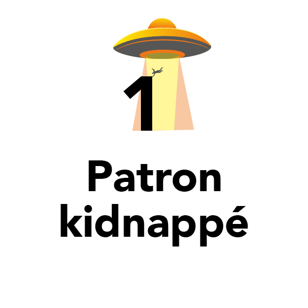 1 patron kidnappé