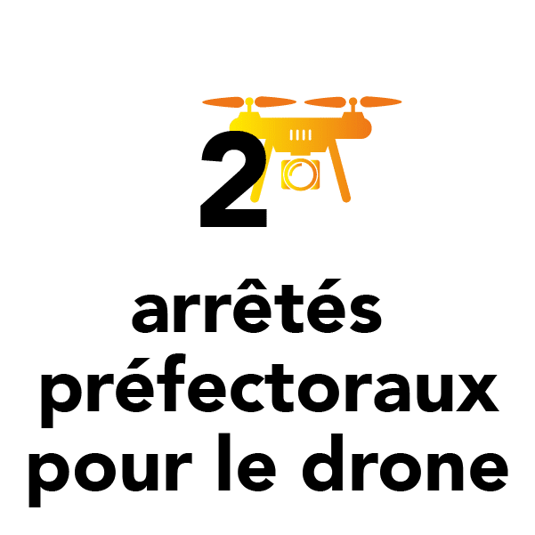 2 arrêtés préfectoraux pour le drone