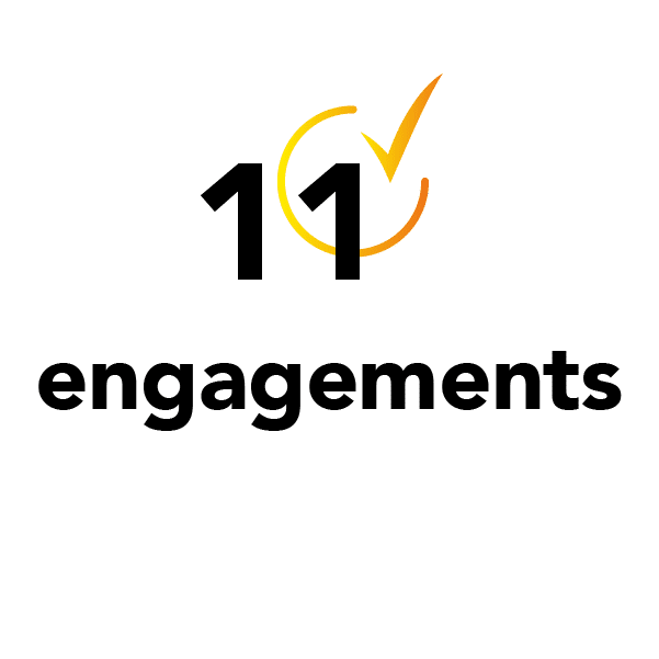 11 engagements