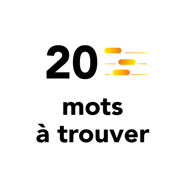 20 mots à trouver