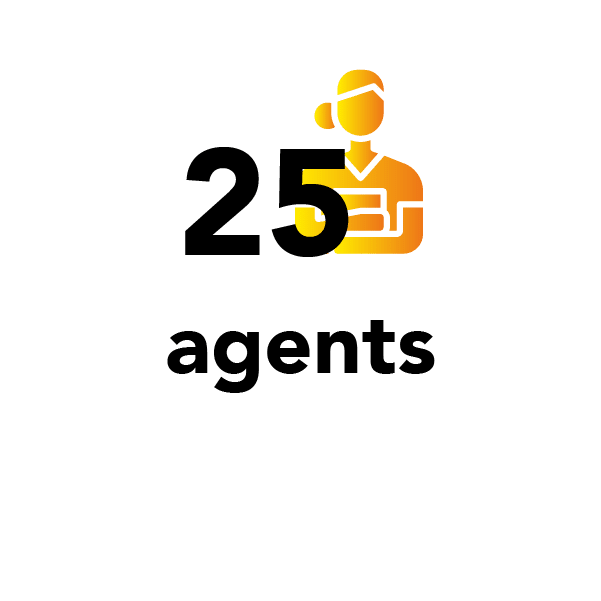 25 agents