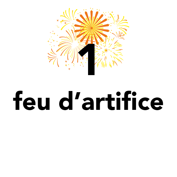 1 feu d'artifice