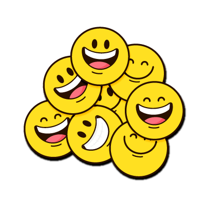 Smiley rires